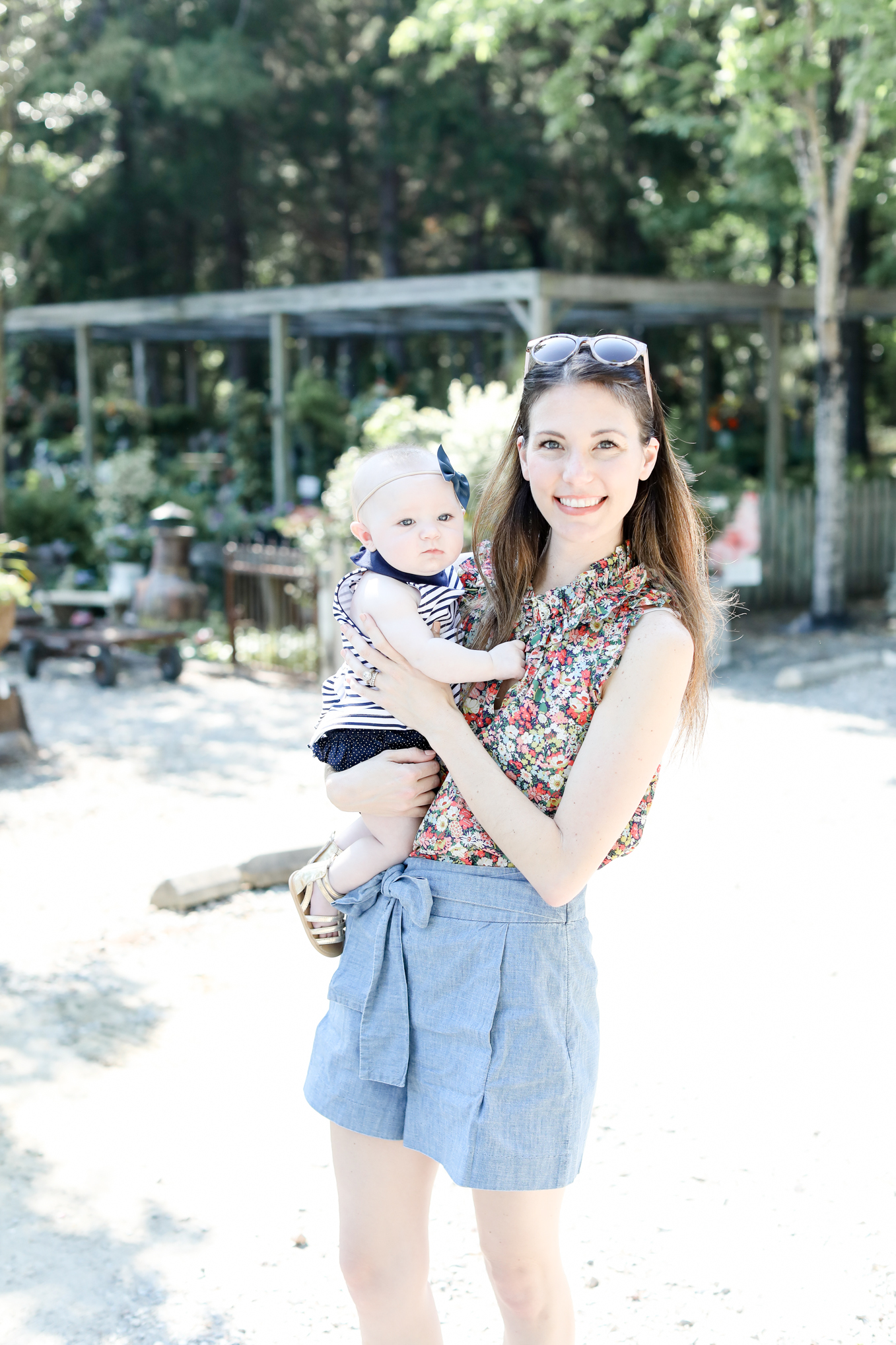 floral print tank with bow shorts | Lifestyle blogger Elle Bowes shares her favorite jcrew new arrivals