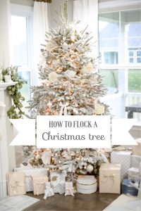 how to flock a Christmas tree
